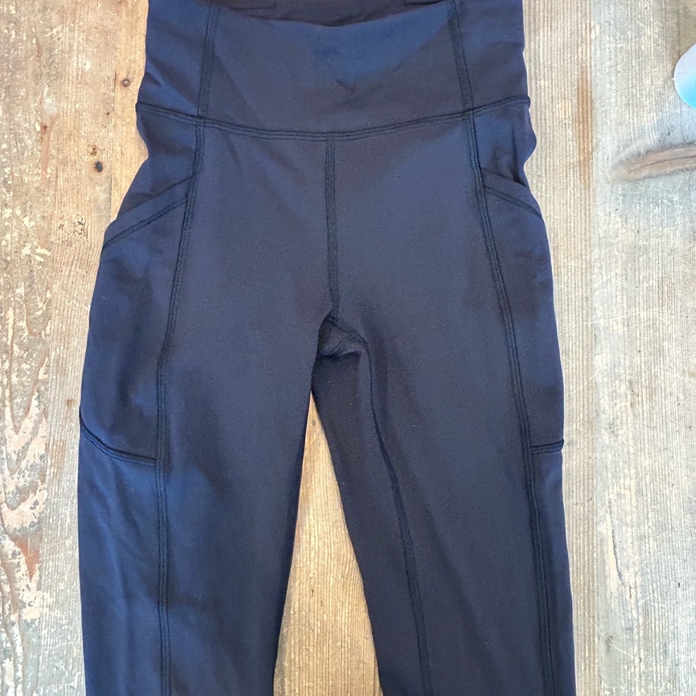 High-Waisted Black Leggings